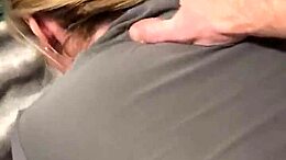 homemade hardcore anal session featuring the cocked stud pounding blonde MILF's ass