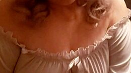 Hotwife sex turns husband and friend into voyeur