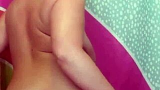 suzie milf strips to reveal big boobs