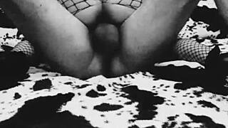 The young couple nervously films their first homemade porn session, exploring their desires in an intimate setting.