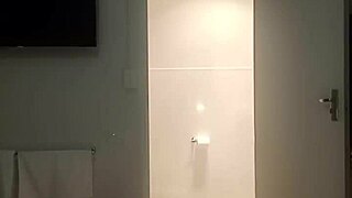 hotel room, blonde MILF — chastity sex