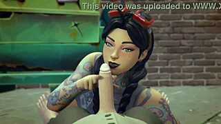 A big titty MILF cartoon sex