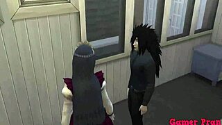 madara seduces shy hinata and fucks her like a slut, asking for anal