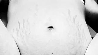 Horny pregnant MILF teases with her big tits