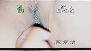 Sharon slips off her panties for oral sex, her lover's tongue exploring her vagina and ass until she cums hard