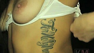 Kelsi Monroe strips in limo, fingering herself while undressing and ripping clothes in high-definition preview