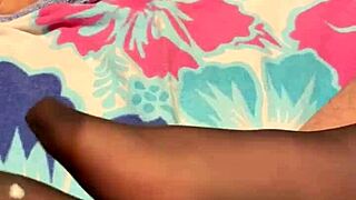 Intense Footjob Fun In Black Reinforced Toe Stockings