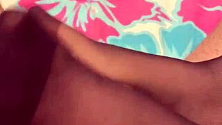 Intense Footjob Fun In Black Reinforced Toe Stockings