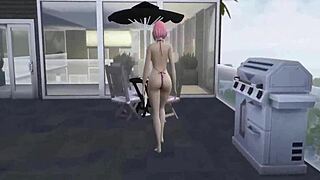 Can hinata and sakura handle naruto's big cock in anal hentai swap?