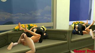 Naruto's Hinata Enjoys Intense Anal With Stepson Over Father