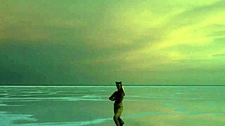 Look at that pink sky and white salt dancing.