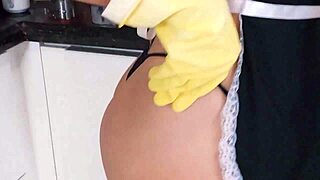 The Maid Gives Her Tight Ass To Monster Cock!