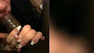 Single Brunette Cougar Sucks Black Dick in POV