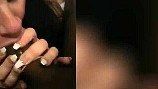 Single Brunette Cougar Sucks Black Dick in POV