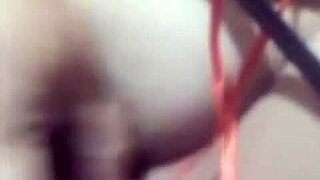 Horny MILF in lingerie amateur video