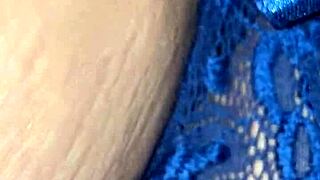 Mature woman enjoys anal in lingerie