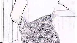 Liz ASHLEY WARMING UP Gets RELIEF