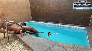 is that little pussy ready for lover's stick on stairs?