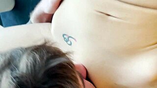 Blonde wife masturbates in bathroom before facial cumshot