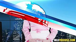 Hot milfs freeused during news broadcast