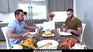 Taboo 3some: Army Boy Pounds Teen And Busty Stepmom