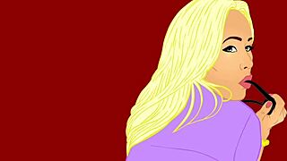 Austin Taylor fucks and sucks in interracial cartoon parody POV.