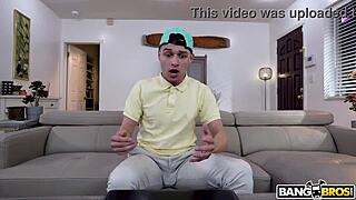 The step mom receives a diamond cock for her big tits and blowjob