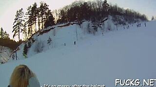 does lad spy and score rough blowjob?