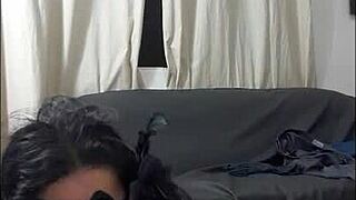 Thick Stepmom Sucks Stepson's Cock Dry, He Almost Vomits