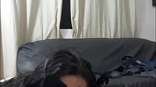 Mature stepmom with big boobs takes her stepson's cock as far as he can stand it before he almost barfs