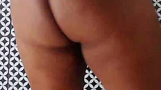 Devout Chubby BBW Wife With Giant Ass And Tits Washes Bathroom Naked!