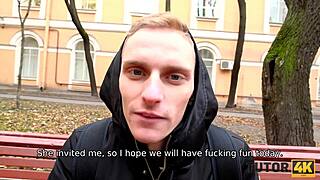 mature woman with short hair feels so excited giving oral to young man for passionate sex