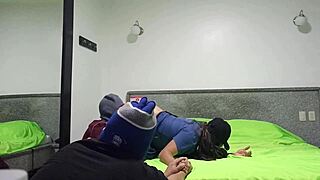 Cuckold husband brings his wife to the hotel and I fuck her like a whore in front of his eyes!