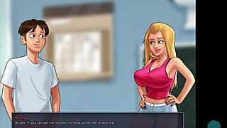 In Summertime Saga, 'Are Our Big Tits Bigger?' Cheerleaders Compare Boobs