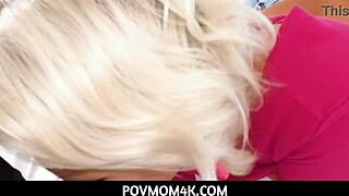 Povmom4k - Stepmom Charli Phoenix banged by horny stepson during call