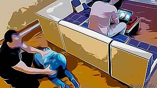 joven esposa engaña a su marido en cartoon hentai