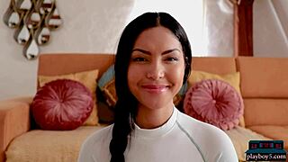 Chloe Rose does yoga and strips down for Playboy