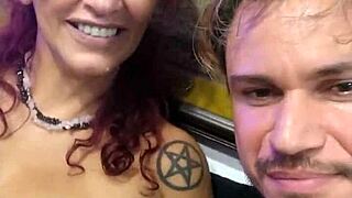 Big tit MILF Melissa and big cocked tattooed guy fuck