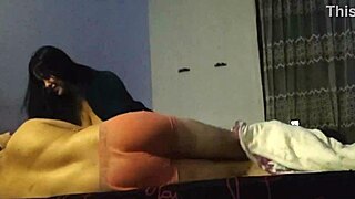 Older slut rubs one off before waking up her husband with a big dick