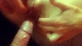 Hot naked Milf with big natural boobs getting fisted by a big dick
