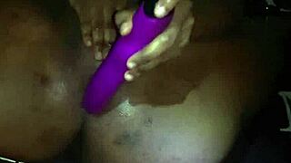 horny milf cums on dildo then boyfriend fucks ass