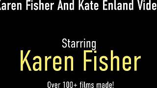 Karen Fisher Licks Pussy in Lesbian Scene.