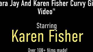 Chubby cougar Karen Fisher with big tits