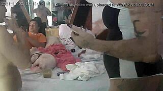 in bed with big ass melissa and paty