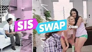 stepson bangs stepmom cowgirl style on the bed