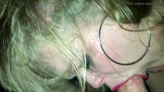Affected blond milf Jenna Jeymes performs 1080p oral sex to a large penis