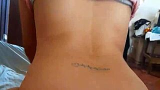 Latina MILF rides cock to spectacular creampie