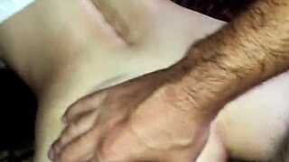 close-up view of a model taking anal from behind in homemade scene