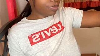 Stepsister verbally sucks 11 inches of hard BBC in taboo homemade scene