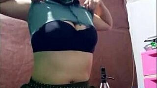 Showing off my big natural tits this October